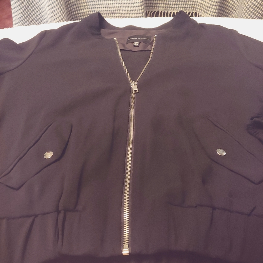 Black zip up jacket